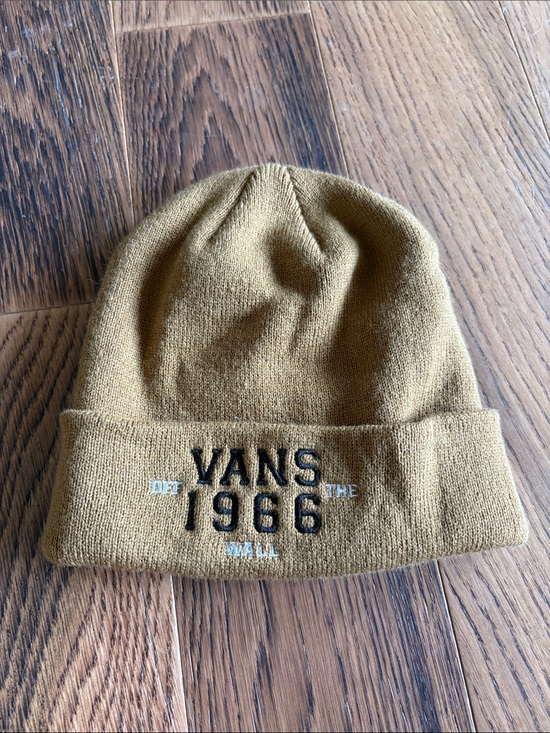 Vans Other - Vans mustard yellow knit beanie with embroidered 1966 logo
